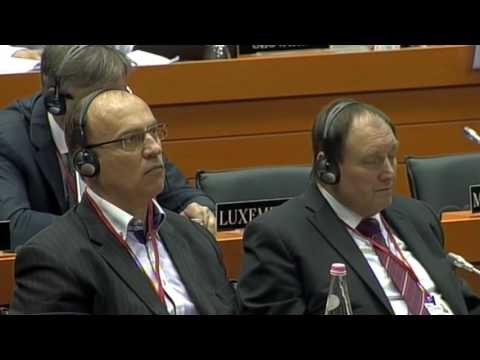 Report TV - Asambleja e NATO-s, Bushati: Shqipëria mbështet zgjerimin