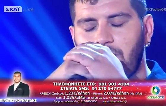Χ FACTOR GREECE 2016 - LIVE SHOW TWO - ΠΙΛΑΤΟΣ ΚΟΥΝΑΤΙΔΗΣ