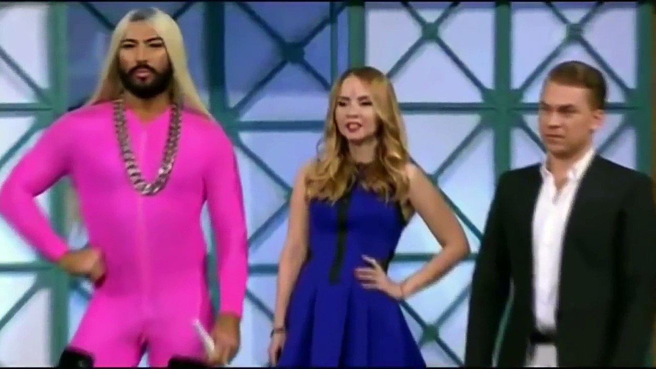 Russian Conchita Wurst on talk-show