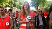 Adriana Karembeu soutient la Croix Rouge à Toulouse