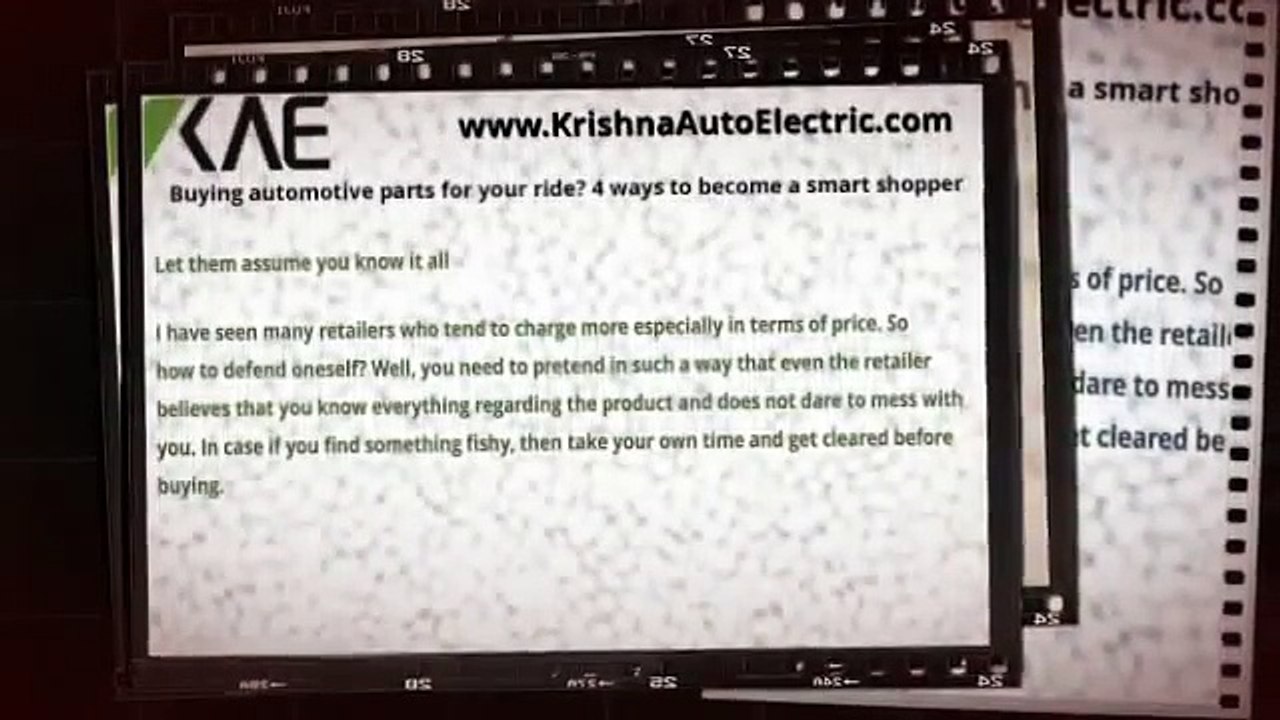Buying automotive parts for your ride 4 ways to become a smart shopper