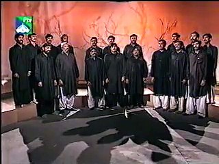 زوار مرکزی ماتمی دستہ (ملک اسد) راولپنڈی کی قومی ٹیلی وژن پر نوحہ خوانی کی نایاب ویڈیو ۔