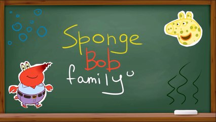 Peppa Pig en español Transforms to Spongebob SE DISFRAZA Bob Esponja Animation Videos For Kids