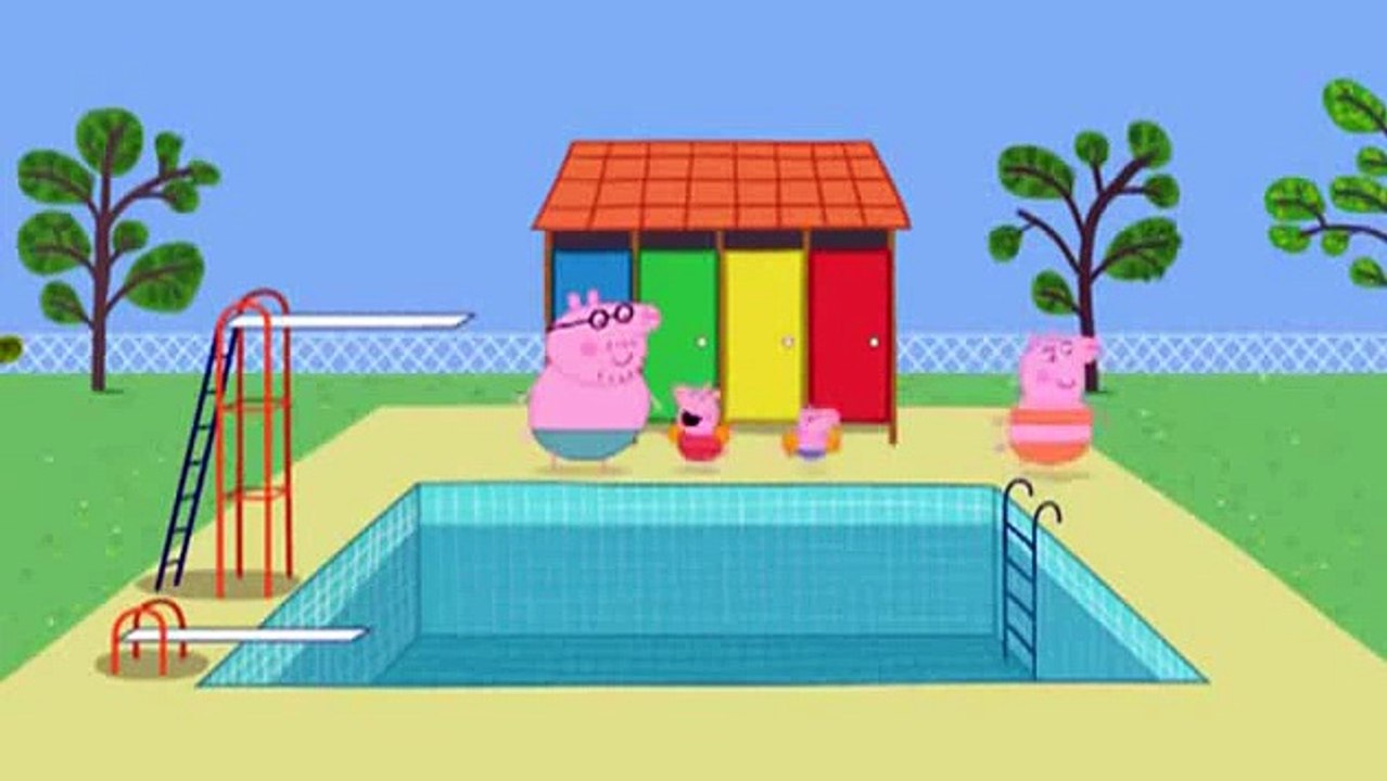 Peppa Pig and george go Swimming dvd new episodes 2013 cartoon snippet