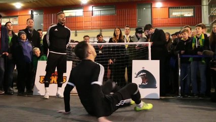 KSI VS Calfreezy | EPIC Stadium Crossbar Challenge!