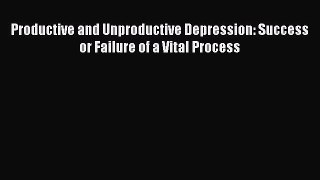Read Productive and Unproductive Depression: Success or Failure of a Vital Process Book Online