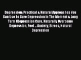 Read Depression: Practical & Natural Approaches You Can Use To Cure Depression In The Moment