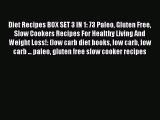 Read Diet Recipes BOX SET 3 IN 1: 73 Paleo Gluten Free Slow Cookers Recipes For Healthy Living