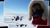 Parrot AR Drone 2 0 flying over South Pole in Antarctica