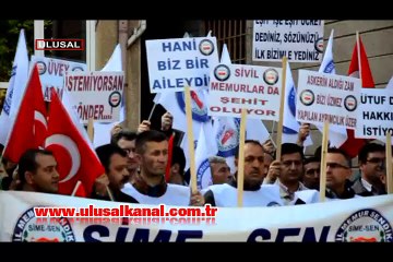 TSK bünyesindeki sivil memurlar yurt genelinde zam eylemi yaptı