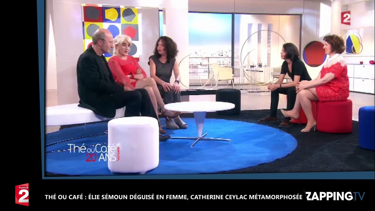 Thé ou Café : Elie Semoun déguisé en femme, Catherine Ceylac métamorphosée (Vidéo)