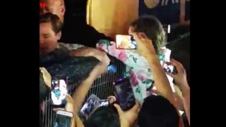 Brad Pitt saves child from being crushed as excited crowd surge forward