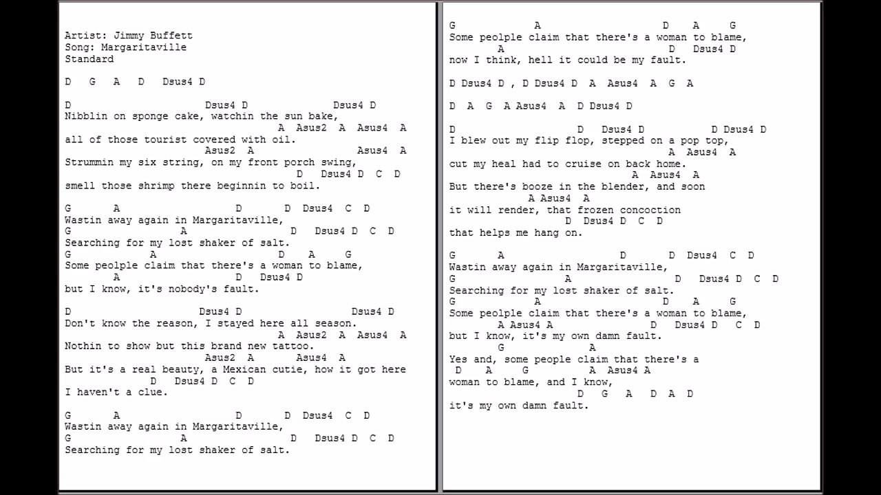 Margaritaville  Jimmy Buffet