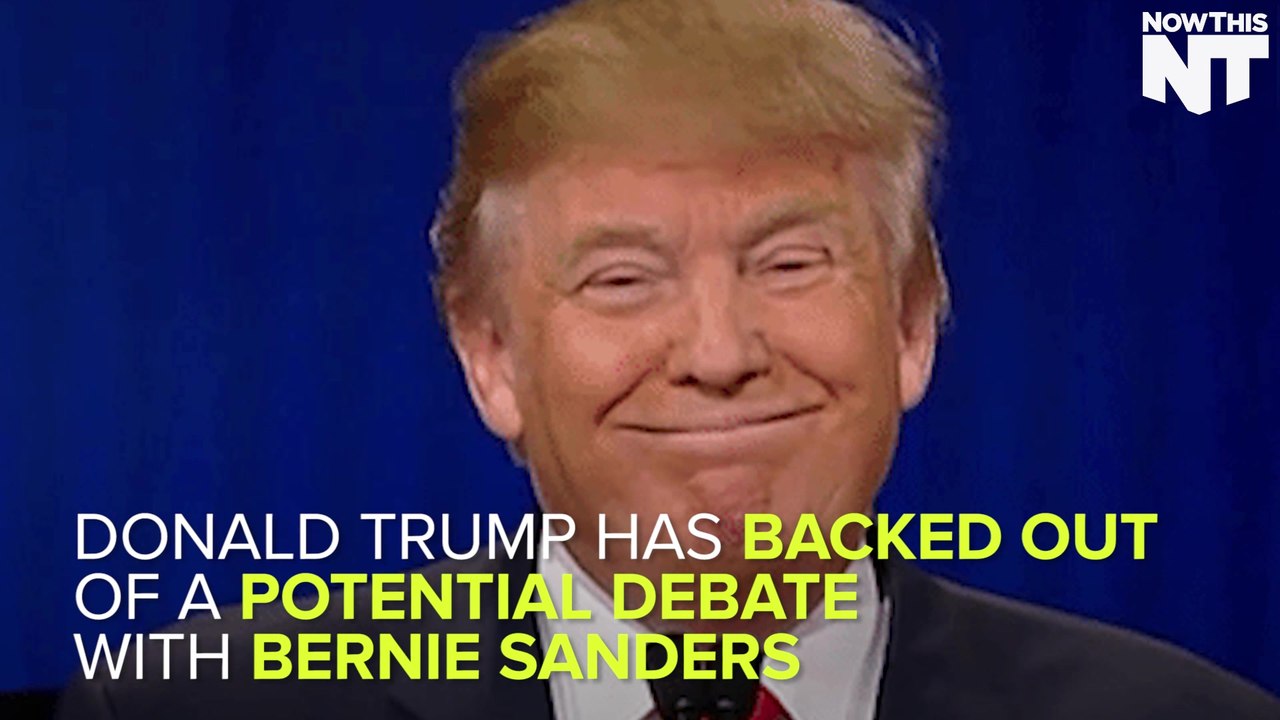 Trump Backs Down From Debating Bernie Sanders