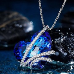Qianse Heart of The Ocean - Best Product Heart of Ocean Necklace