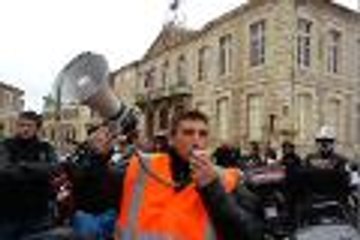 Manifestation des motards en colère à Auch