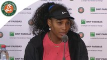 Roland-Garros 2016 Conférence de presse Serena Williams / 3T