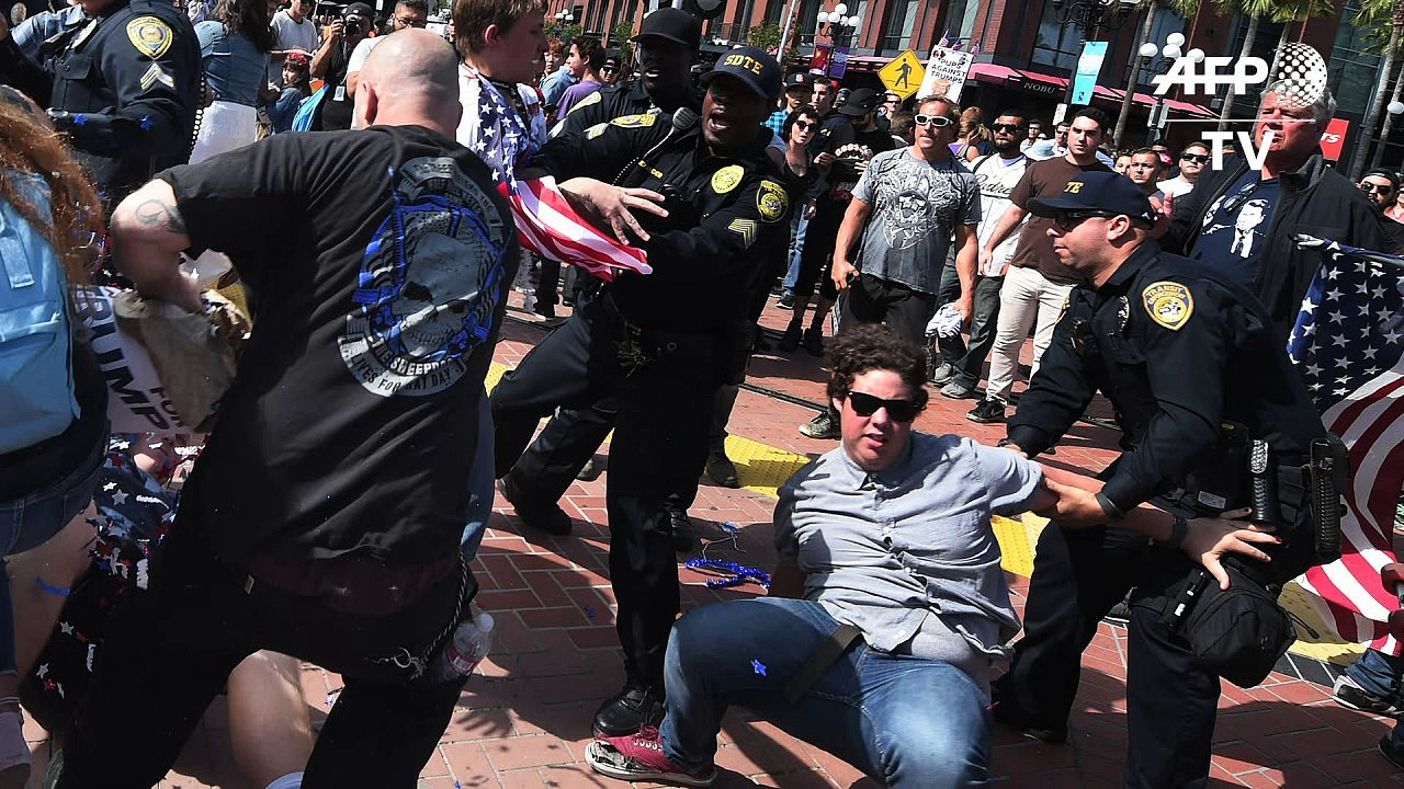 Prügeleien wegen Trump in Kalifornien