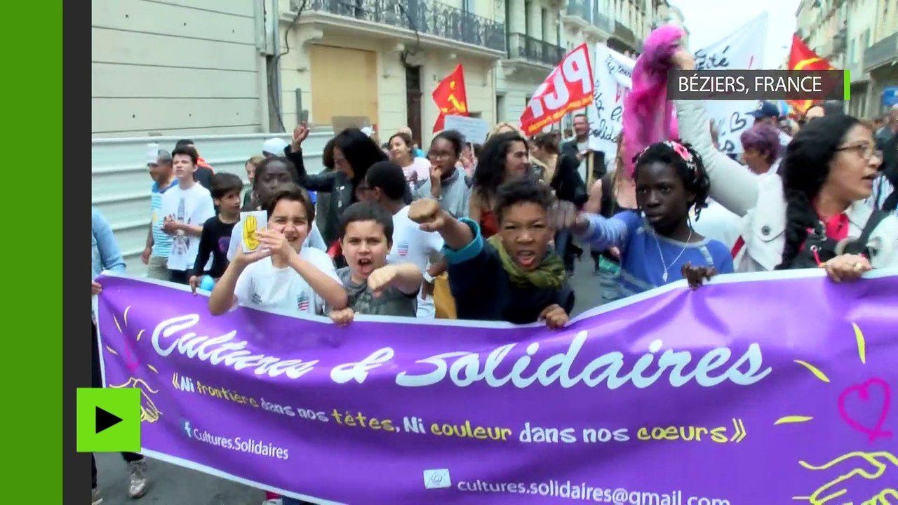 200 manifestants anti-Ménard protestent contre le «rassemblement des droites» à Béziers