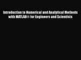 [PDF] Introduction to Numerical and Analytical Methods with MATLAB® for Engineers and Scientists