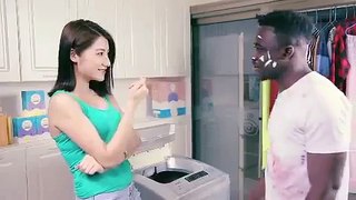 Funny Chinese detergent Qiaobi Racism In Detergent Powder Advertisement Black Chinese Asian Racist