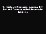 [PDF] The Handbook of Programming Languages (HPL): Functional Concurrent and Logic Programming