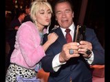 Miley Cyrus reunites with ex dad Arnold Schwarzenegger cuddle up for a selfie
