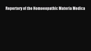 READ FREE E-books Repertory of the Homoeopathic Materia Medica Full E-Book