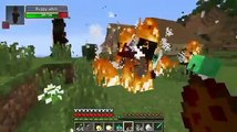 PAT And JEN PopularMMOs | Minecraft CRAZY MOBS EVERYWHERE ZOMBIE WITCHES, SPIDER PIGS & STAR TURRETS
