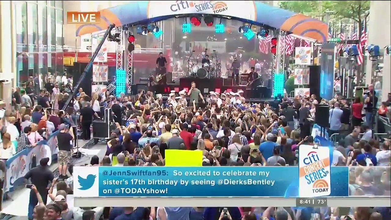 Dierks Bentley - Somewhere On A Beach - Live on Today Show 2016