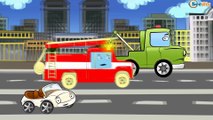 ✔ Voitures pour bébés. Le Camion Monstre Camion de pompiers. Dessins animés pour les plus petits ✔