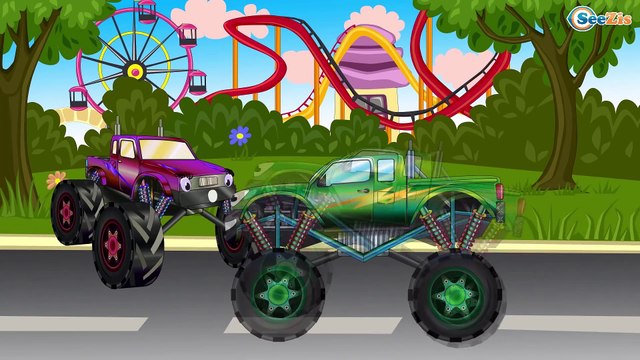 Arabalar çizgi filmleri türkçe. Polis arabası, Monster Truck ve Ambulans. Tiki Taki Arabalar