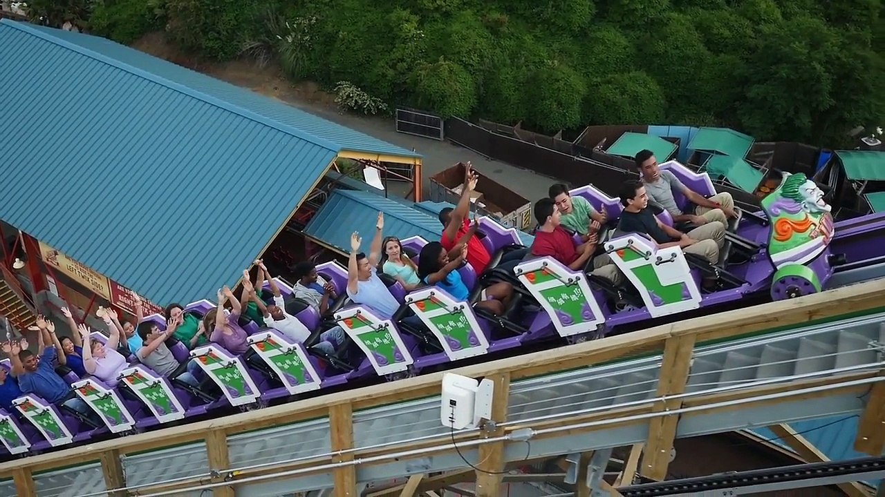 The Joker Music Video POV HD Six Flags Discovery Kingdom RMC Roller Coaster Hybrid NEW FOR 2016