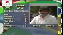 Shahid Afridi Fastest 100 off 37 Balls (Year 1996) Pakistan Vs Srilanka