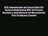 Free [PDF] Downlaod MTEL Communication and Literacy Skills (01) Flashcard Study System: MTEL