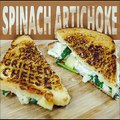 Spinach Artichoke Stuffed Grilled Cheese