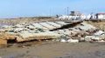 La plage de Montalivet (33) après la tempête