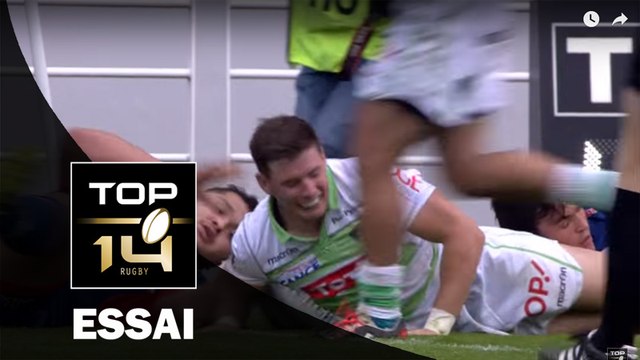 TOP 14 – Pau – Grenoble : 29-12 Essai 2 Colin SLADE (PAU) – J25 – Saison 2015-2016