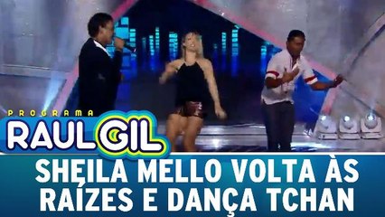 Sheila Mello volta às raízes e dança com É o Tchan