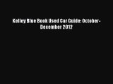 [Download] Kelley Blue Book Used Car Guide: October-December 2012 PDF Free
