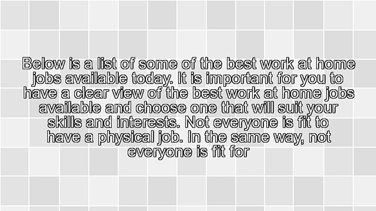 The Best Work at Home Jobs You Can Find