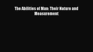 Download The Abilities of Man: Their Nature and Measurement PDF Online