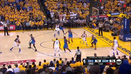 Stephen Curry Deep Triple Thunder vs Warriors NBA PLAYOFFS 5.26.16