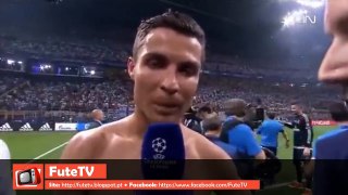Cristiano Ronaldo shouts infamous 'Si!' in post-match interview