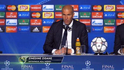 Finale - Zidane: "Je suis toujours resté positif"