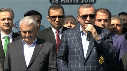 أردوغان ويلدرم يزوران ديار بكر ذات الأغلبية الكردية