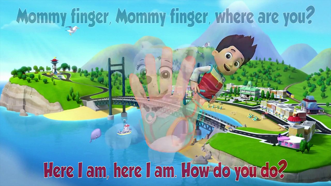 PAW PATROL 2ND VERSION - Finger Family - Daddy Finger - Nursery Rhyme with Lyrics - Karaoke