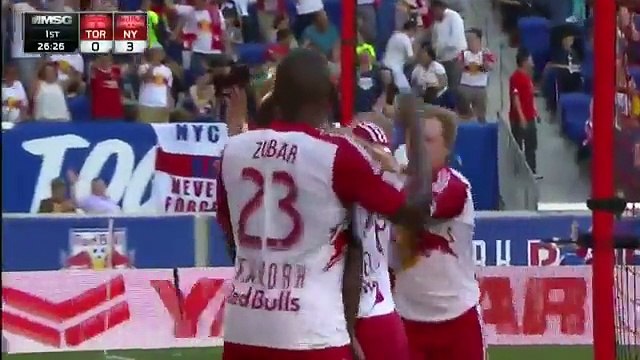 Bradley Wright-Phillips Hat Trick 3rd Goal - New York Red Bulls 3-0 Toronto FC - - 28-05-2016 MLS