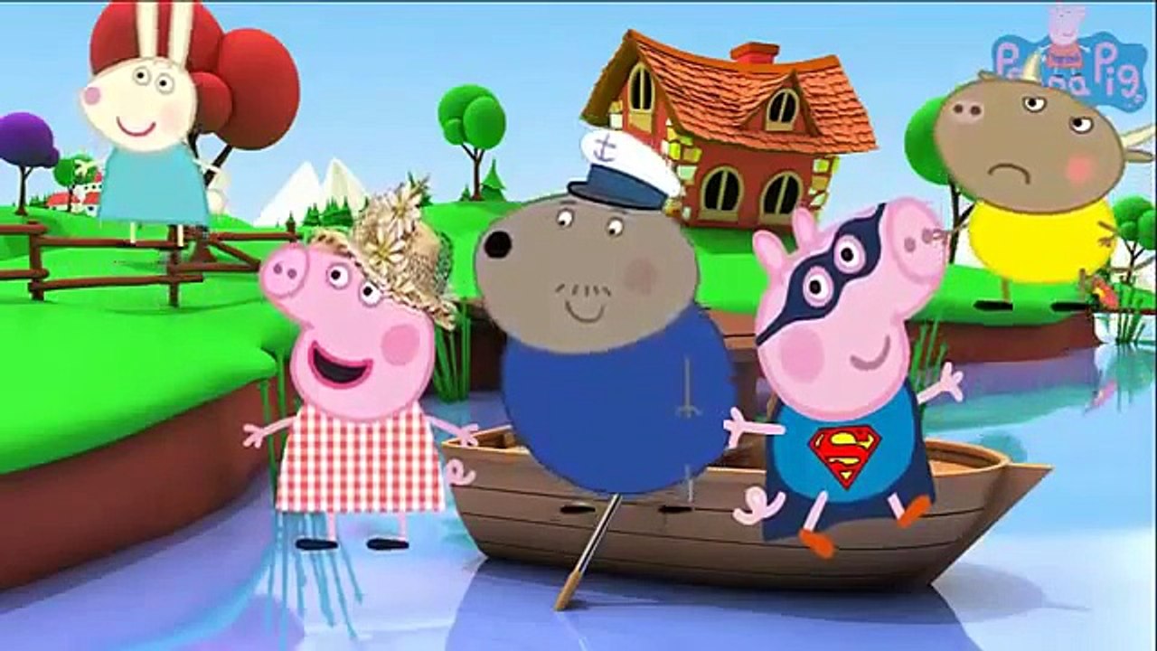 Finger Family Peppa Pig The Boat Pond ♪ Nursery Rhymes For Children ♪ Kids TV