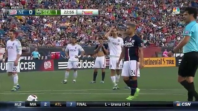 Lee Nguyen Goal - New England Revolution 1-1 Seattle Sounders FC - 28-05-2016 MLS